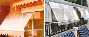 Toldos y Pergolas. Fabricaci&oacute;n, montaje e instalaci&oacute;n de toldos portada en Madrid y Toledo.
